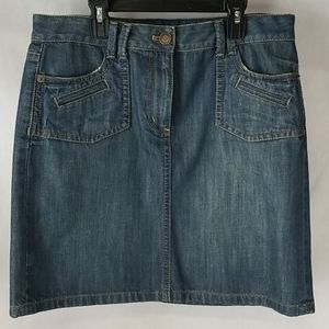 Ann Taylor Denim Jean Skirt size 10